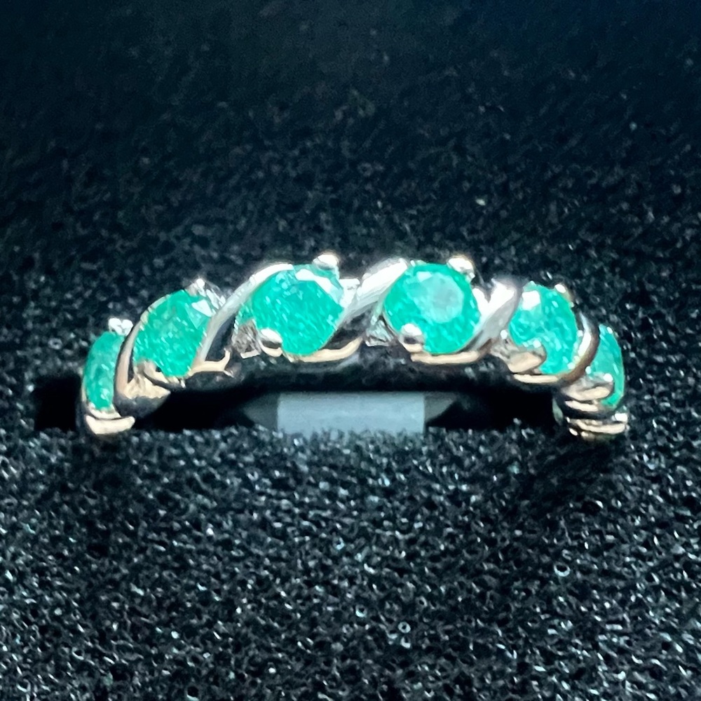 Bomb Party Ring OG teal ice crystal band. NWT Georgina band